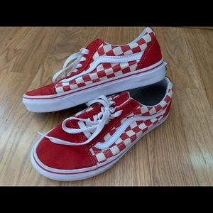 Vans Old Skool Red & White Checkered